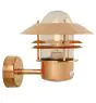 Nordlux Blokhus Luz De Pared Cobre y Vidrio Cobre | IP54 - Sensor de Movimiento y Luz - Apta para E27