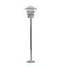 Nordlux Blokhus Lámpara de pedestal Acero y Vidrio Gris | IP54 - Apta para E27