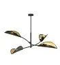 Emibig Luz de techo Lotus Acero Negro | Apta para 4x E14 - Max 10W