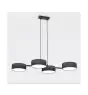 Emibig Colgante De Luz Drumz Acero Negro | Apta para 4x E14 - Max 10W