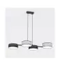 Emibig Colgante De Luz Drumz Acero Negro | Apta para 4x E14 - Max 10W
