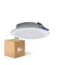 Multipack 6x Multipack 6x Downlight LED Pan 6W 480lm 830 Luz Cálida | 93mm - Recorte 75mm