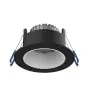 Noxion Foco LED Ares Profundo Negro 6W 540lm 927-940 3CCT - con Inner Circulo Blanco | Recorte 68mm