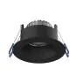 Noxion Foco LED Ares Profundo ring Negro 6W 540lm 927-940 3CCT - con Inner Circulo Negro | Recorte 68mm