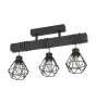 Eglo Luz de techo Townshend 5 Acero Madera Negro | IP20 - Apta para 3x E27 