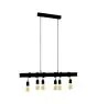 Eglo Colgante De Luz Townshend 6 Acero Negro | IP20 - Apta para 6x E27 