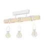 Eglo Luz de techo Townshend Acero Blanco Madera | IP20 - Apta para 3x E27 