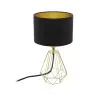 Eglo Lámpara De Mesa Carlton 2 Acero Oro Negro | IP20 - Apta para 1x E14 