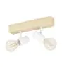 Eglo Luz de techo Townshend 3 Madera Acero Blanco | IP20 - Apta para 2x E27 