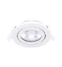 Noxion LED Ajustable Slim Foco Blanco Esférica 6W 350lm 60D - 920-930 Dim To Warm | 85mm - IP54 - Regulable - Mejor Reproducción De Color