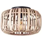 Brilliant Maderarow Luz de techo Metal Bambú Marrón | 320mm - Apta para 1x E27