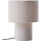Brilliant Lámpara De Mesa Teddy Metal Textil Gris | 230mm - Apta para 1x E27