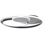 Brilliant Runda Luz de techo Metal Silicone Negro 45W 5200lm - 830-865 CCT | 500mm - Mando A Distancia Regulable
