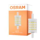 Osram LED R7s 78mm Clara 9.5W 1055lm - 827 Luz Muy Cálida | Regulable - Reemplazo 75W