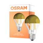 Osram Classic LED E27 Pera Con Filamento Mirror Oro 6.5W 650lm - 827 Luz Muy Cálida | Reemplazo 50W