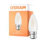 Osram LED B22D Vela con Filamento Mate 4W 470lm - 827 Luz muy Cálida | Reemplazo 40W