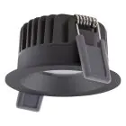 Ledvance Foco LED Fix Aluminium Negro 8W 680lm 36D - 930 Luz Cálida | Recorte 68mm - IP44 - Mejor reproducción de color - Regulable