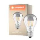 Ledvance  Classic LED E27 Pera Con Filamento Mirror 6.5W 650lm - 827 Luz Muy Cálida | Reemplazo 50W