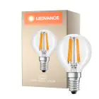 Ledvance Classic LED E14 Pera con Filamento Clara 4.2W 470lm - 927 Luz muy Cálida | Mejor reproducción de color - Regulable - Reemplazo 40W