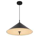 D'Lite Colgante De Luz Crochte Metal Y Plástico Mate Negro | Apta Para 3x E27