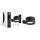 D'Lite Luz De Pared Lucia Negro 1.5W - 830 Luz Cálida | IP54 - Solar Batería - Sensor De Luz