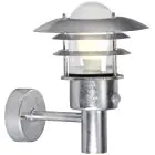 Nordlux Lønstrup 22 Luz De Pared Acero y Vidrio Gris | 220mm - IP44 - Apta para E27 - Sensor de Movimiento y Luz