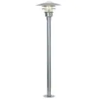 Nordlux Lønstrup 32 Lámpara de pedestal Acero y Vidrio Gris | 320mm - IP44 - Apta para E27