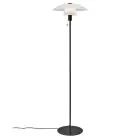 Nordlux Verona Lámpara de pie Vidrio y Metal Negro | Apta para E27
