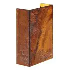Nordlux Fold 10 Acero Corten Luz De Pared Oxidado Up & Down 7.5W 225lm - 830 Luz Cálida