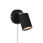 Nordlux Explore Luz De Pared Metal y Ceramic Negro | Apta para GU10