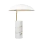 DFTP by Nordlux Lámpara De Mesa Mademoiselles Mármol y Metal Blanco | Apta para 1x GU10
