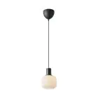 Nordlux Milford Mini Negro Colgante De Luz Vidrio Negro | Apta para 1x E27
