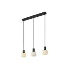 Nordlux Milford Mini 3-Rail Colgante De Luz Vidrio Negro | Apta para 3x E14