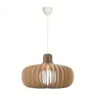 Nordlux Hazo 65 Colgante De Luz Madera Marrón | Apta para 1x E27