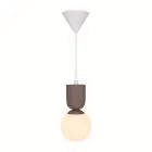 Nordlux Sadie Colgante De Luz Composite Marrón | Apta para 1x E14