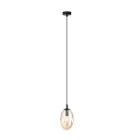 Emibig Colgante De Luz Astral Acero Negro | Apta para 1x E14 - Max 10W