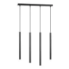 Emibig Colgante De Luz Selter Acero Negro | Apta para 4x G9 - Max 8W