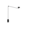 Emibig Colgante De Luz Traker Acero Negro | Apta para 1x GU10 - Max 10W