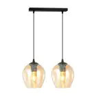 Emibig Colgante De Luz Istar Acero Negro | Apta para 2x E27 - Max 10W