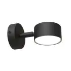 Emibig Luz De Pared Sora Acero Negro | Apta para 1x GX53 - Max 12W