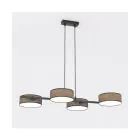 Emibig Colgante De Luz Drumz Acero Marrón | Apta para 4x E14 - Max 10W