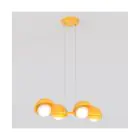 Emibig Colgante De Luz Boom Acero Naranja | Apta para 4x G9 - Max 8W