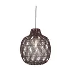 Good&Mojo Colgante De Luz Mendoza Bambú Burgundy L | Apta para 1x E27 