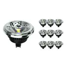 Multipack 10x Noxion Lucent Foco LED GU10 AR111 12W 600lm 40D - 927 Luz muy Cálida | Mejor reproducción de color - Regulable - Reemplazo 50W
