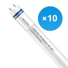 Multipack 10x Philips Tubo LED T8 MASTER (HF) High Output 20W 3100lm - 840 Blanco Frio | 150cm - Reemplazo 58W