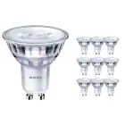 Multipack 10x Philips Corepro LED Foco GU10 PAR16 3W 230lm 36D - 830 Luz Cálida | Regulable - Reemplazo 35W