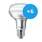 Multipack 6x Philips Corepro LED Foco E27 R80 4W 345lm 36D - 827 Luz muy Cálida | Reemplazo 60W