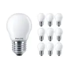 Multipack 10x Philips Corepro LED Lustre E27 Esférica Mate 2.2W 250lm - 827 Luz muy Cálida | Reemplazo 25W