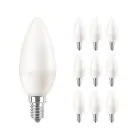 Multipack 10x Philips Corepro LED Vela E14 Mate 7W 806lm – 827 Luz muy Cálida – Reemplazo 60W