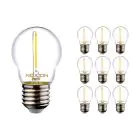 Multipack 10x Noxion Lucent LED E27 Esférica con Filamento Clara 1.4W 136LM - 827 Luz muy Cálida | Reemplazo 15W